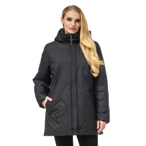 Женская куртка в чёрном цвете  - 8442603 - SvitStyle