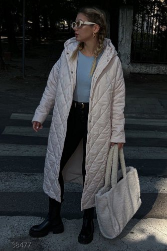 Женское стеганое пальто - SvitStyle