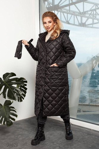 Жіноче пальто батального розміру - SvitStyle