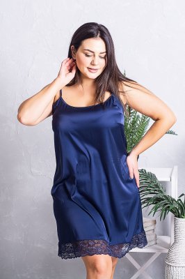 Жіночий шовковий комплект  Синій - SvitStyle