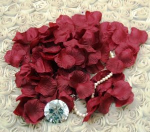 Штучні пелюстки троянд марсала А-824 - 5709769 - SvitStyle