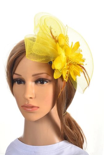 Жіноча дизайнерська капелюшок А жовта-1100 - SvitStyle