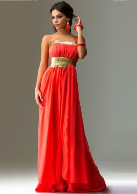 Сукня в античному стилі з пайеткой червоне - SvitStyle