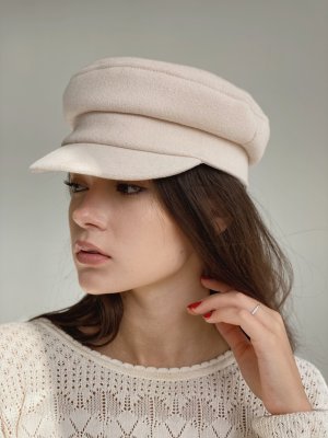 Бежева кепі жіноча стильна демісезонна молодіжна з козирком модний кашкет для дівчини - 8614048 - SvitStyle