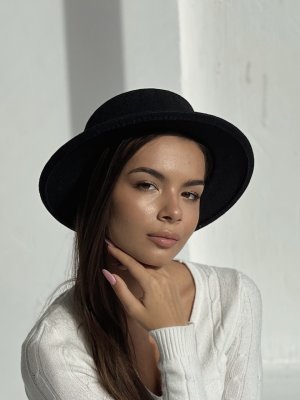 Капелюх жіночий каноття D.Hats колір чорний - 8614318 - SvitStyle