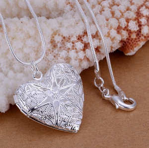 Ланцюжок з кулоном Серце покриття срібло код 1380 - 8609890 - SvitStyle