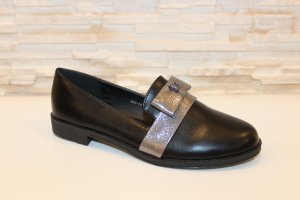 Туфлі жіночі чорні з сріблом код Т160 - 8610169 - SvitStyle
