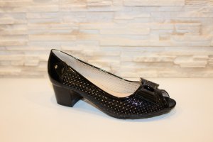 Туфлі жіночі чорні літні на підборах код Б126 - 8610177 - SvitStyle