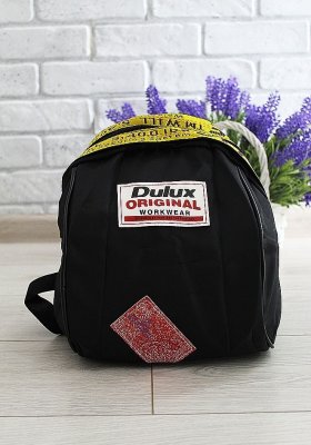Рюкзак чорний плащівка з жовтими вставками код 7-938 - 8610197 - SvitStyle