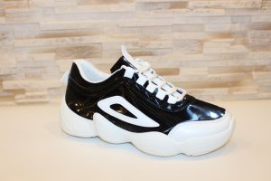 Кросівки чорні з білими вставками Т275 - 8610208 - SvitStyle