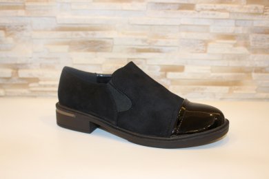 Туфлі жіночі чорні замшеві Т309 - SvitStyle