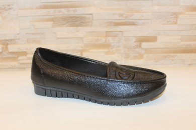 Мокасини туфлі жіночі чорні Т044 - SvitStyle