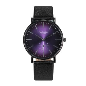 Кварцовий жіночий наручний годинник з чорним ремінцем код 597 - SvitStyle