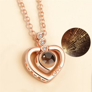 Жіночий золотистий ланцюжок з кулоном у формі серця код 1955 - 8610433 - SvitStyle