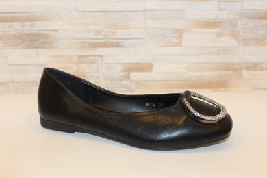 Балетки туфлі жіночі чорні Т1238 - SvitStyle