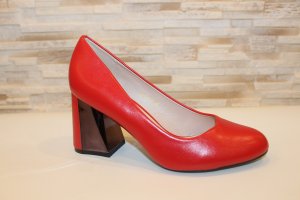 Туфлі жіночі червоні на підборах Т1408 Уцінка (читайте опис) - SvitStyle