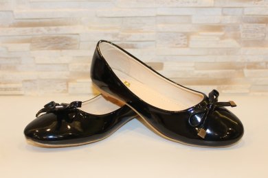 Балетки туфли женские черные Т1443 - SvitStyle