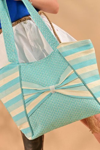 Жіноча пляжна сумка голуба 7-5031 - SvitStyle