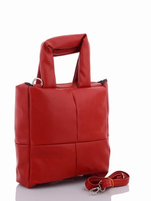 Жіноча сумка шопер червона код 5-35 - 8610925 - SvitStyle