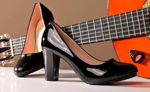 Туфлі жіночі чорні на підборах Т1541 - 8611010 - SvitStyle