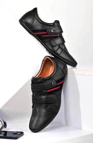 Туфлі жіночі чорні на липучках Т1545 - SvitStyle