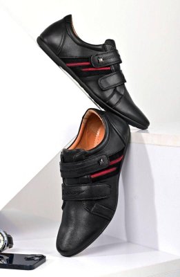 Туфлі жіночі чорні на липучках Т1545 39 - 8611017 - SvitStyle