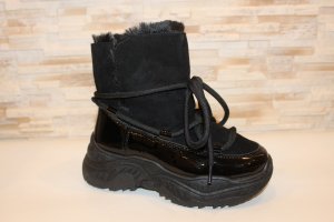 Ботинки жіночі чорні зимові С225 - 8611025 - SvitStyle
