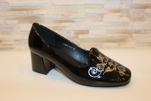 Туфлі жіночі чорні на підборі Т1554 37 - 8611034 - SvitStyle