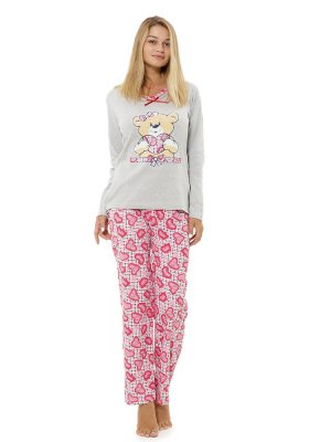 Піжама жіноча сіра кофта та штани код П516 XL - 8611120 - SvitStyle