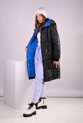 Пальто куртка жіноче зимове чорне код П584 - 8611246 - SvitStyle