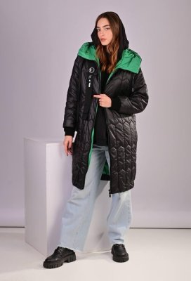 Пальто куртка жіноче зимове чорне код П584 - 8611248 - SvitStyle