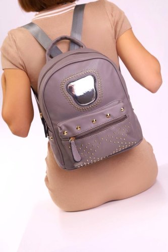 Рюкзак жіночий сірий код 7-8216 - SvitStyle