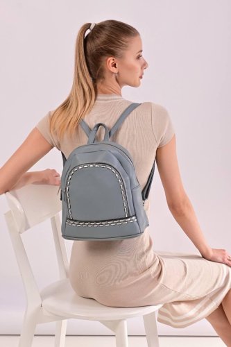 Рюкзак жіночий блакитний код 7-51 - SvitStyle