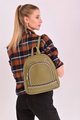 Рюкзак жіночий зелений код 7-51 - SvitStyle