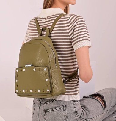 Рюкзак жіночий зелений код 7-541 - SvitStyle