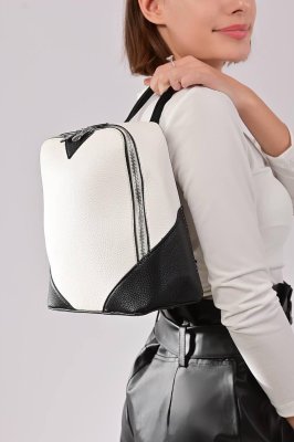 Рюкзак жіночий білий код 7-35 - 8611594 - SvitStyle