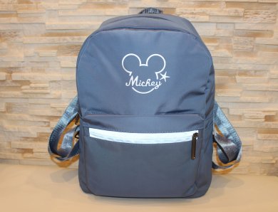 Модний синій рюкзак із плащової тканини код 7-8856 - SvitStyle