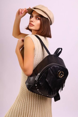 Рюкзак жіночий чорний код 7-3085 - SvitStyle
