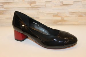 Туфли женские черные на каблуке Т1671 - 8611865 - SvitStyle