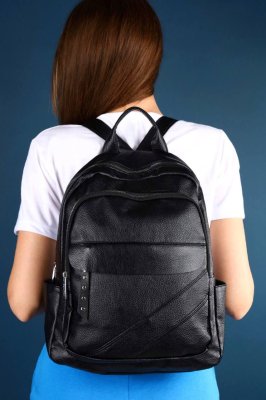 Рюкзак жіночий чорний код 7-770 - 8612219 - SvitStyle