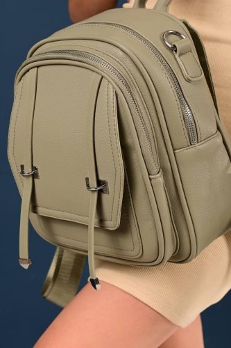 Рюкзак жіночий зелений код 7-1020 - SvitStyle