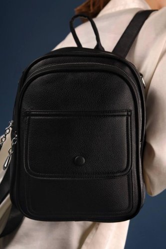 Рюкзак жіночий чорний код 7-124 - SvitStyle