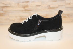 Туфлі жіночі чорні замшеві Т1703 Уцінка (читайте опис) - 8612376 - SvitStyle