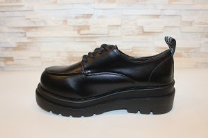 Туфлі жіночі чорні на шнурівці Т1701 - 8612391 - SvitStyle