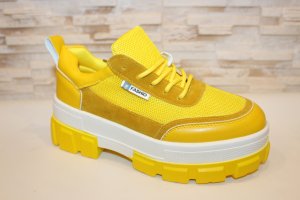 Кросівки жіночі жовті Т1708 - SvitStyle