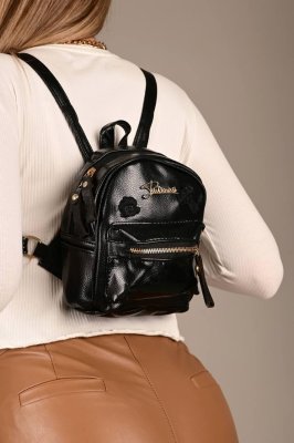 Міні-рюкзак жіночий чорний код 7-328 - 8612501 - SvitStyle