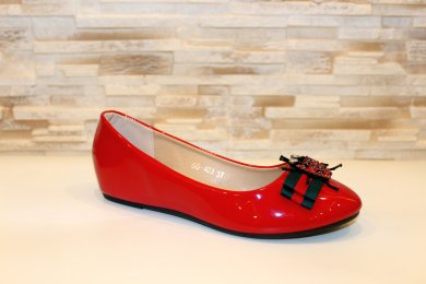 Балетки туфлі жіночі червоні Т064 Уцінка (читайте опис) - SvitStyle