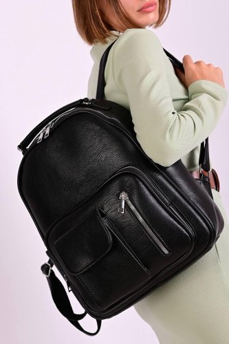 Рюкзак жіночий чорний код 7-9020 - SvitStyle