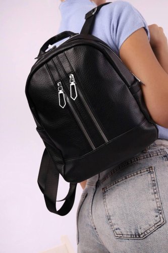 Рюкзак жіночий чорний код 7-8805 - SvitStyle