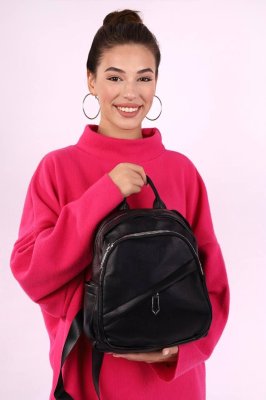 Рюкзак жіночий чорний код 7-8806 - SvitStyle